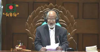 সংসদে সভাপতিত্ব করছেন খন্দকার মোশাররফ হোসেন